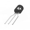 4x Transistor BS170, NCh MosFet, Fairchild, TO92
