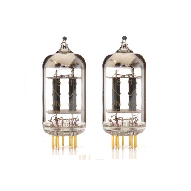 Tung-sol GOLD 5751, valvole preamplificatrici selezionate in COPPIA, pin dorati, made in RUSSIA