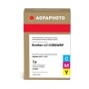 ORIGINAL Agfa Photo Multipack ciano / magenta / giallo APB123TRID LC123C,M,Y ~1800 Seiten Agfa Photo LC123RBWBPDR