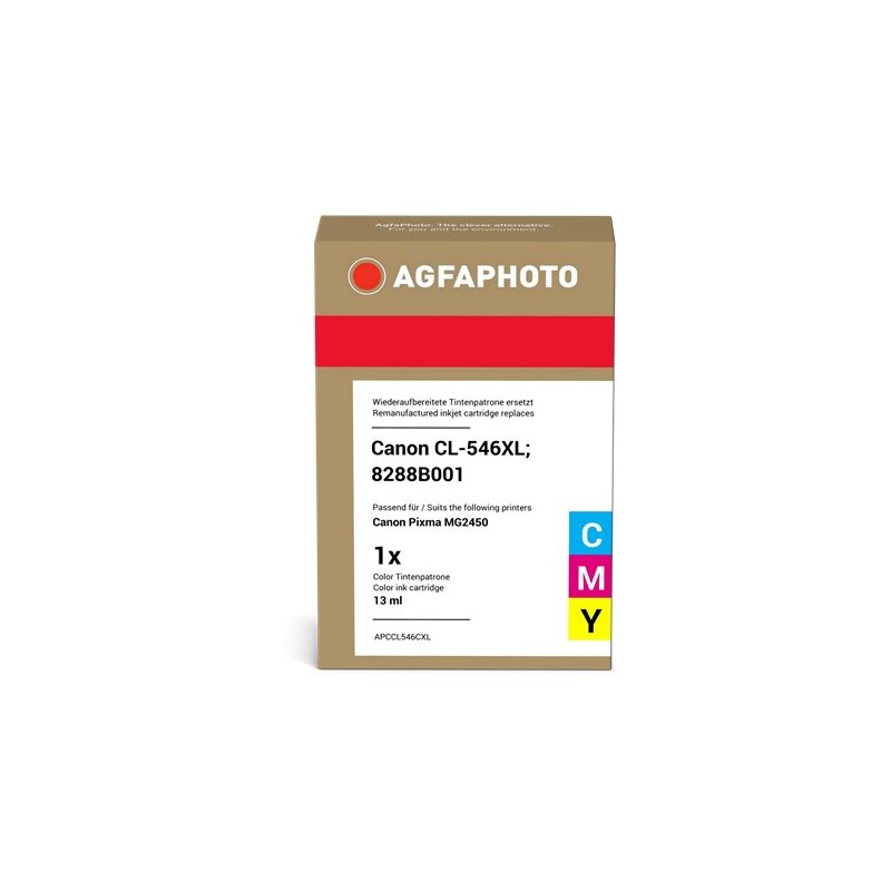 ORIGINAL Agfa Photo Cartuccia d'inchiostro differenti colori APCCL546CXL ~300 Seiten 13,5ml Agfa Photo CL-546XL