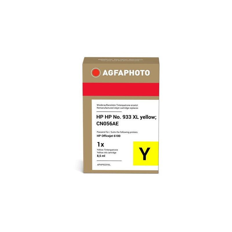 ORIGINAL Agfa Photo Cartuccia d'inchiostro giallo APHP933YXL ~825 Seiten 13ml Agfa Photo 933 XL (CN056AE)