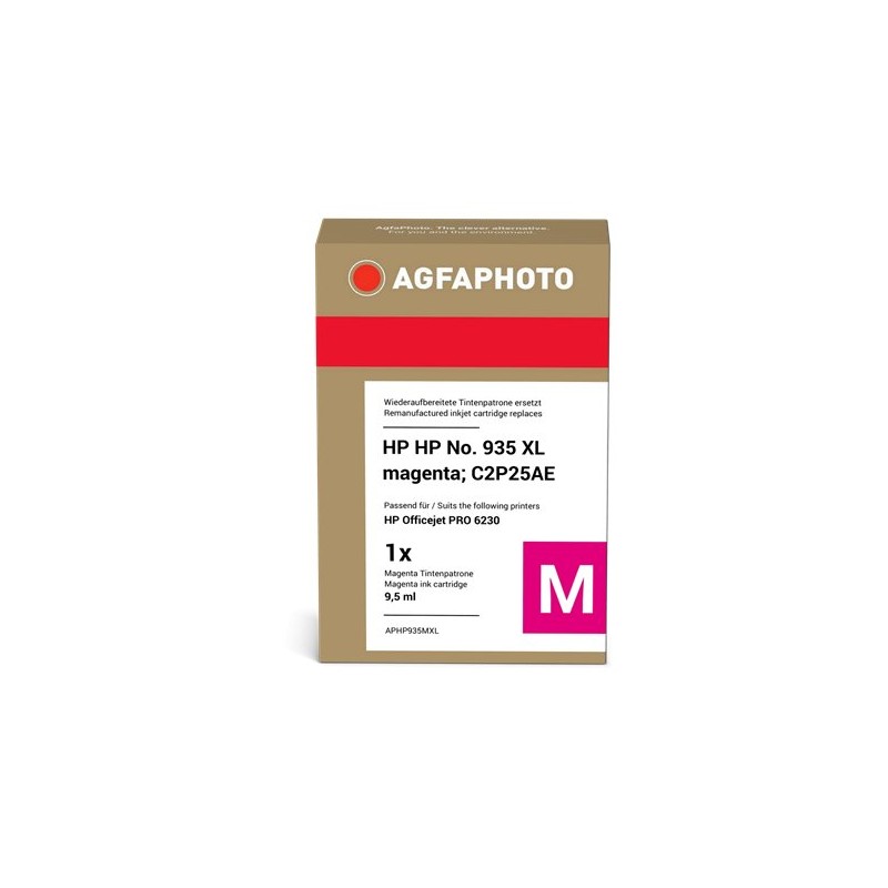 ORIGINAL Agfa Photo Cartuccia d'inchiostro magenta APHP935MXL ~825 Seiten 12ml Agfa Photo C2P25AE (935 XL)