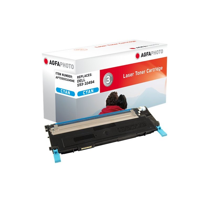 ORIGINAL Agfa Photo toner ciano APTD59310494E ~1000 Seiten Agfa Photo 593-10494