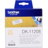 ORIGINAL Brother Etichette Nero su bianco DK-11208 etichette in carta per indirizzi, 38x90 mm bianco 400 et./ruolo