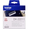 ORIGINAL Brother Etichette Nero su bianco DK-22211 etichetta a lunghezza continua, 29mm x 15,24 m bianco