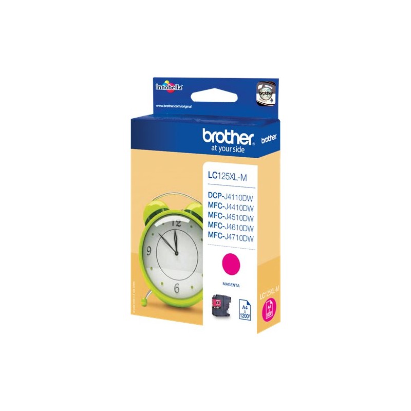 ORIGINAL Brother Cartuccia d'inchiostro magenta LC125XLM LC-125XL ~1200 Seiten