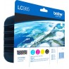 ORIGINAL Brother Multipack nero / ciano / magenta / giallo LC-985 LC985VALBPDR ~1080 Seiten 4 cartucce d'inchiostro LC-985: Bk+C