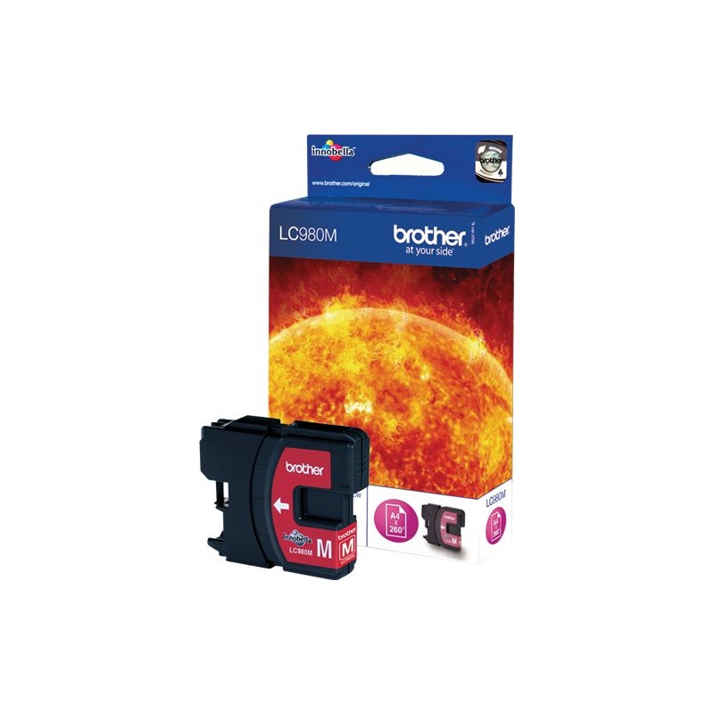 ORIGINAL Brother Cartuccia d'inchiostro magenta LC980M LC-980 ~260 Seiten