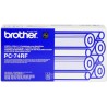 ORIGINAL Brother nastro a trasferimento termico nero PC-74RF a 4 pezzi