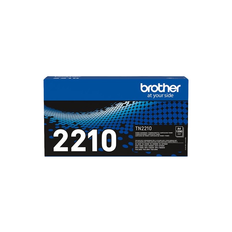 ORIGINAL Brother toner nero TN-2210 2210 ~1200 Seiten