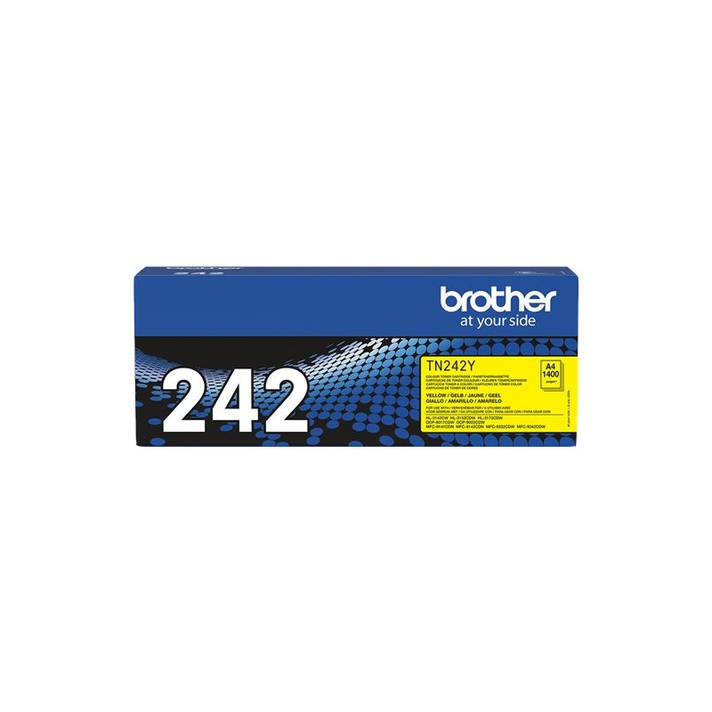 ORIGINAL Brother toner giallo TN-242Y 242 ~1400 Seiten