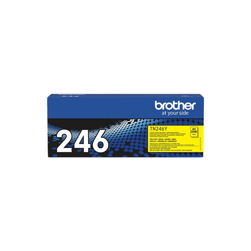 ORIGINAL Brother toner giallo TN-246Y 246 ~2200 Seiten