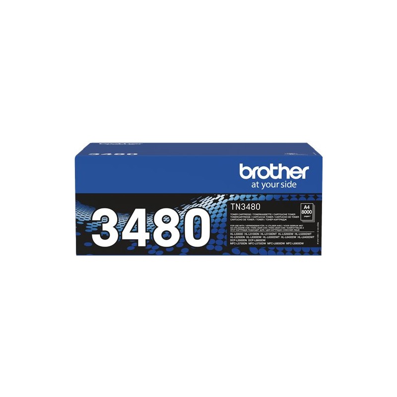 ORIGINAL Brother toner nero TN-3480 3480 ~8000 Seiten