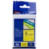 ORIGINAL Brother Nastro Nero su giallo TZe-611 TZ-611 6 mm x 8 m, laminato