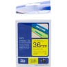 ORIGINAL Brother Nastro Nero su giallo TZe-661 TZ-661 36 mm x 8 m, laminato
