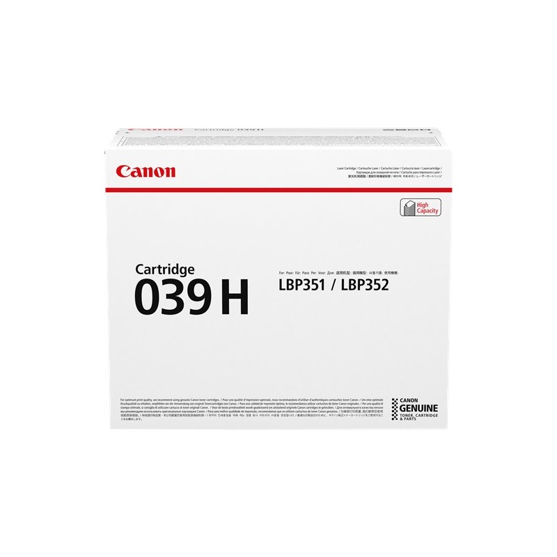 ORIGINAL Canon toner nero 039h 0288C001 ~25000 Seiten