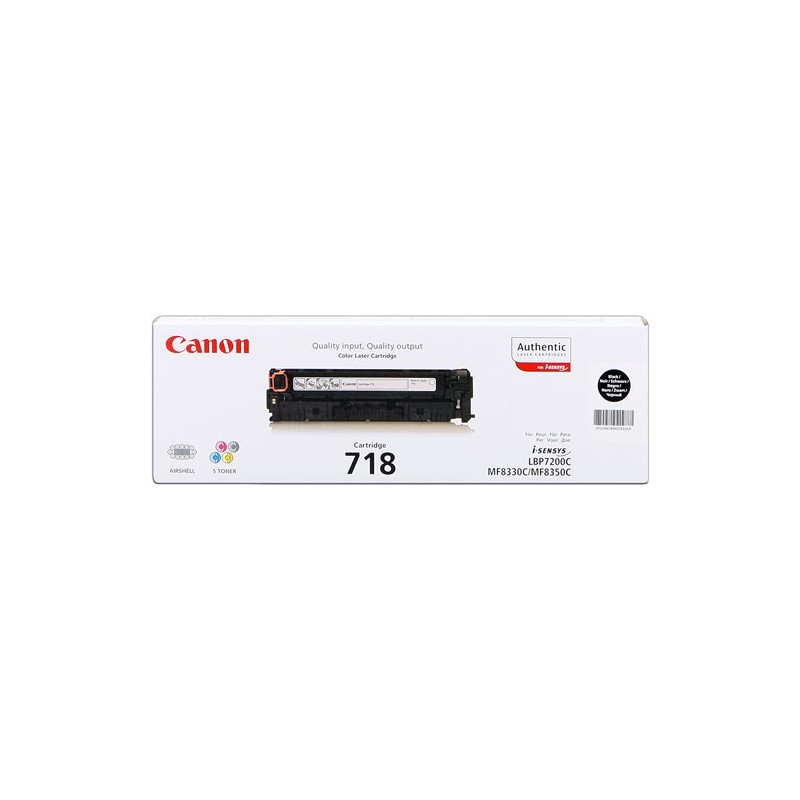 ORIGINAL Canon toner nero 718 BK 2662B002 ~3400 Seiten