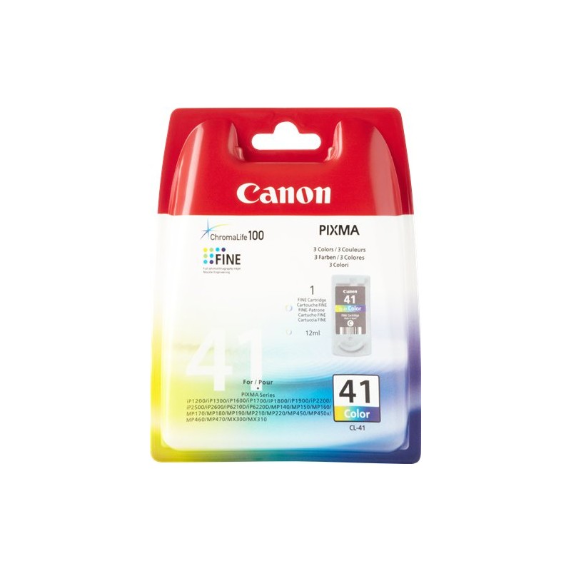 ORIGINAL Canon Cartuccia d'inchiostro differenti colori CL-41 0617B001 ~308 Seiten 12ml