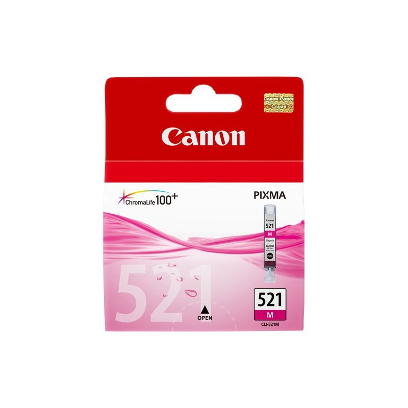 ORIGINAL Canon Cartuccia d'inchiostro magenta CLI-521m 2935B001 ~480 Seiten 9ml