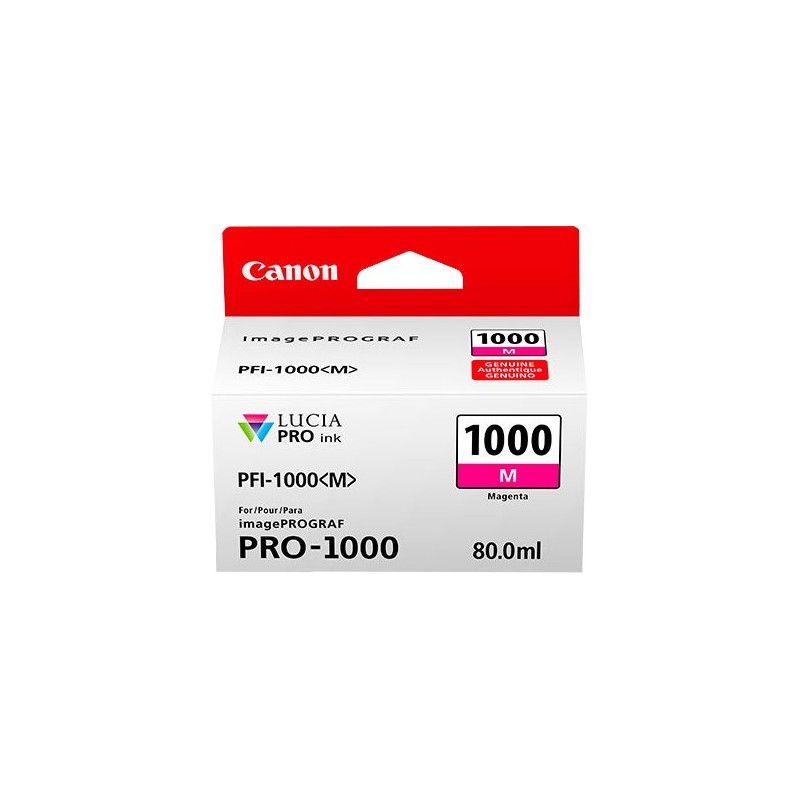 ORIGINAL Canon Cartuccia d'inchiostro magenta PFI-1000m 0548C001 ~5885 Seiten 80ml
