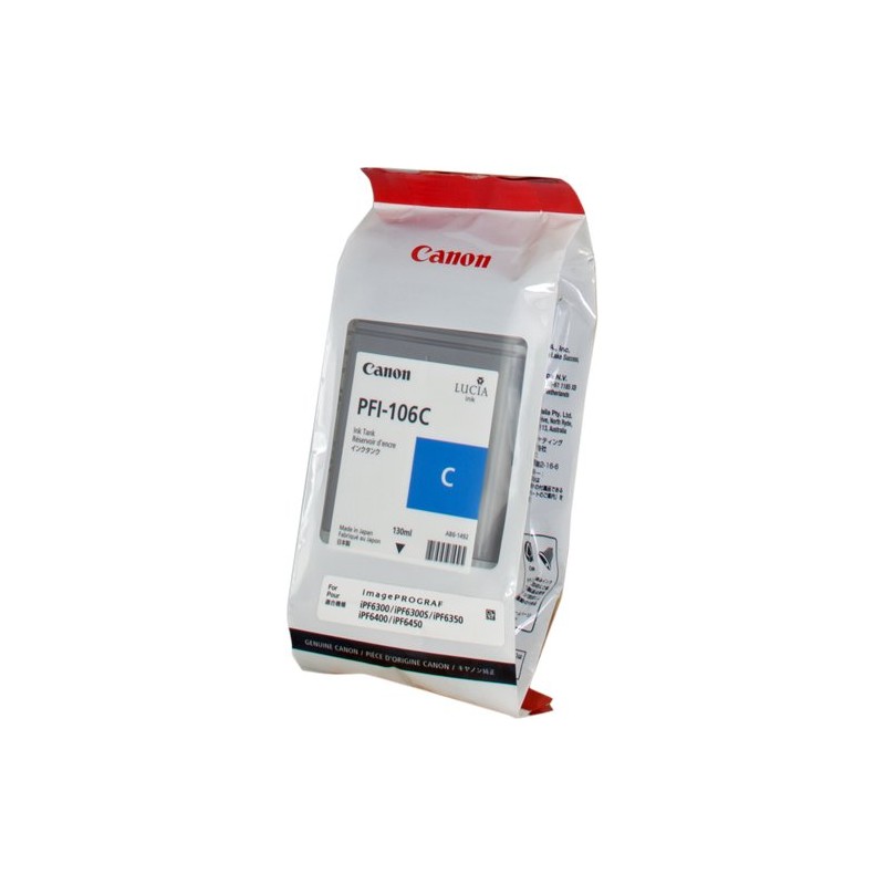 ORIGINAL Canon Cartuccia d'inchiostro ciano PFI-106c 6622B001 ~130 Seiten 130ml