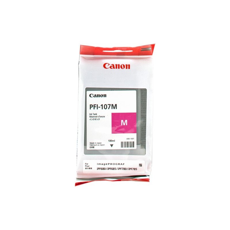 ORIGINAL Canon Cartuccia d'inchiostro magenta PFI-107m 6707B001 130ml