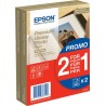 ORIGINAL Epson Carta Bianco C13S042167 Premium Glossy 80 Blatt carta fotografica, 10 x 15 cm, 255 gr/m², 80 pagine, premium, glo