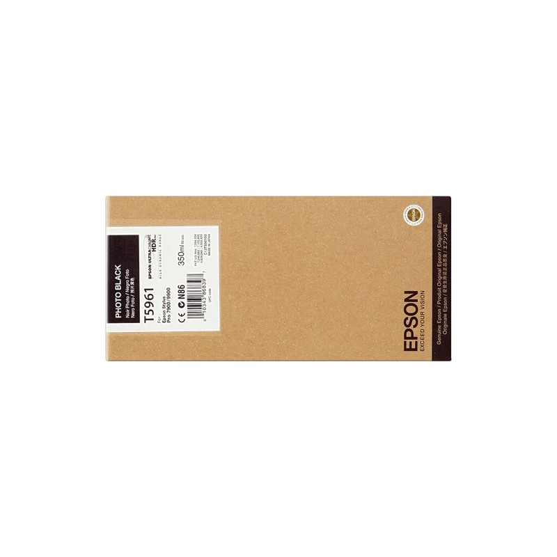 ORIGINAL Epson Cartuccia d'inchiostro Nero (Foto) C13T596100 T5961 350ml cartuccia Ultra Chrome HDR