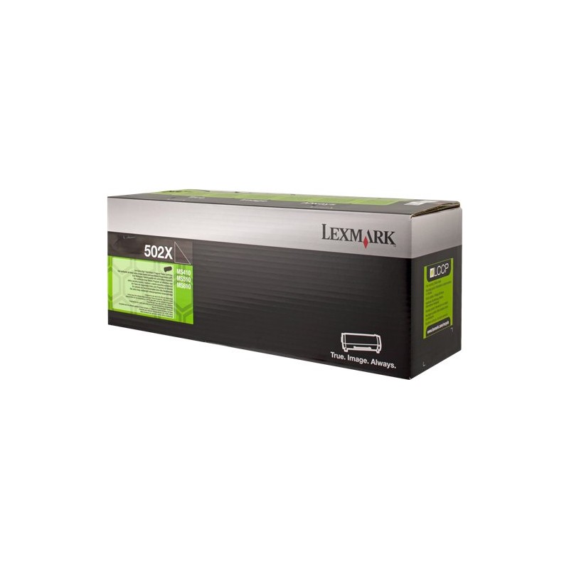 ORIGINAL Lexmark toner nero 502X 50F2X00 ~10000 Seiten cartuccia di stampa riutilizzabile
