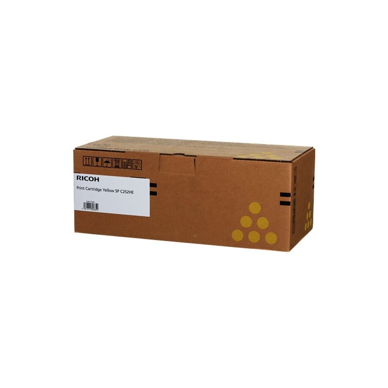 ORIGINAL Ricoh toner giallo 407719 SP C252HEY ~6000 Seiten
