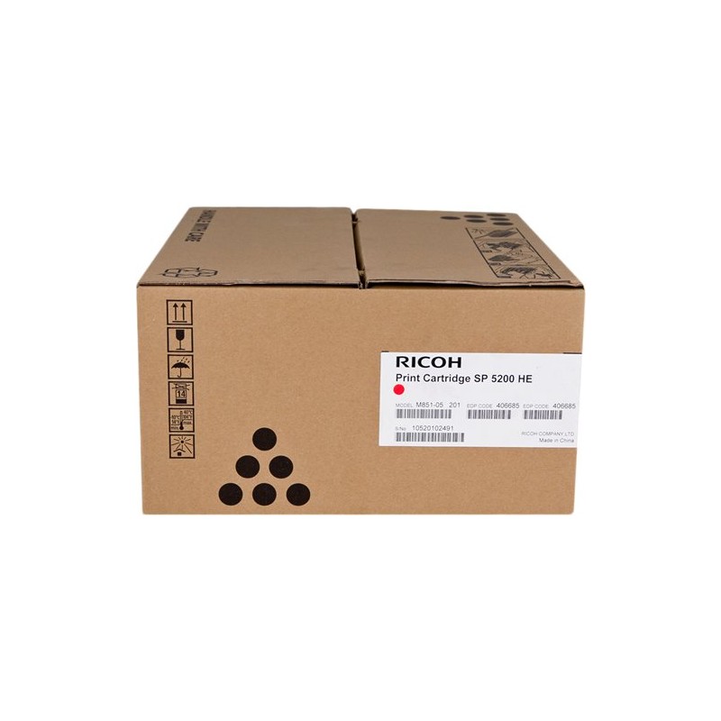 ORIGINAL Ricoh toner nero 821229 SP 5200HE ~25000 Seiten