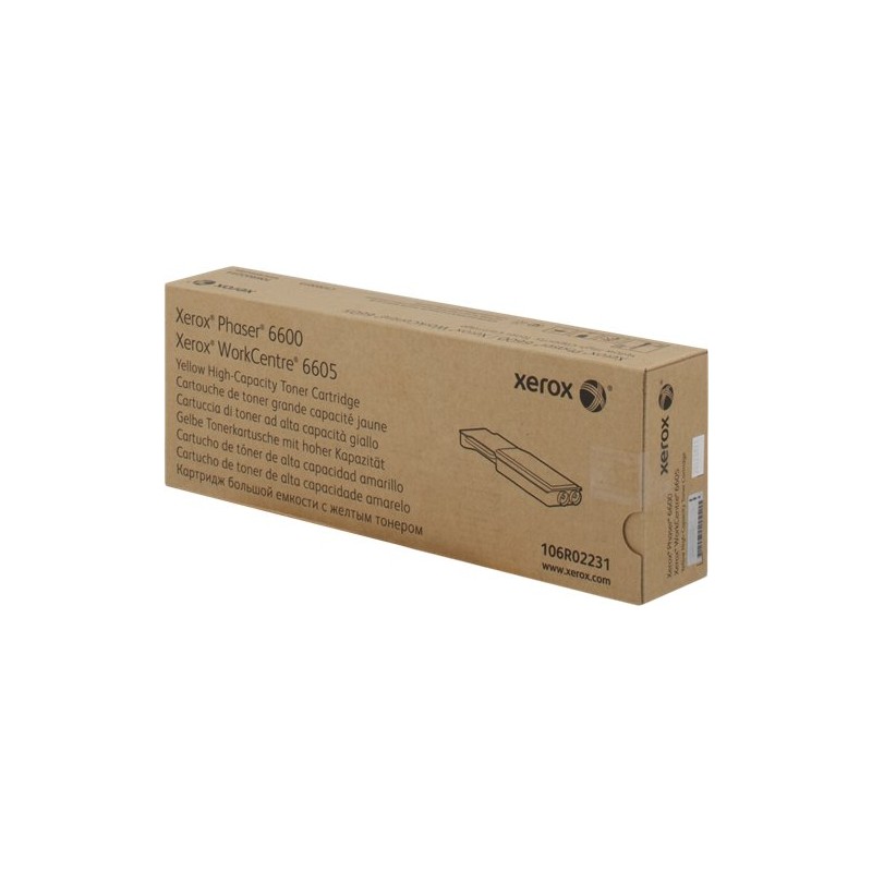 ORIGINAL Xerox toner giallo 106R02231 Phaser 6600 ~6000 Seiten alta capacità