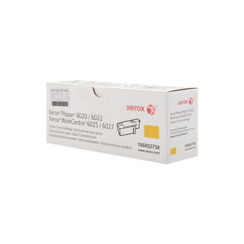 ORIGINAL Xerox toner giallo 106R02758 WorkCentre 6027 ~1000 Seiten standard