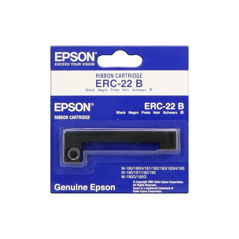 ORIGINAL Epson Nastro colorato nero C43S015358 ERC-22B longlife