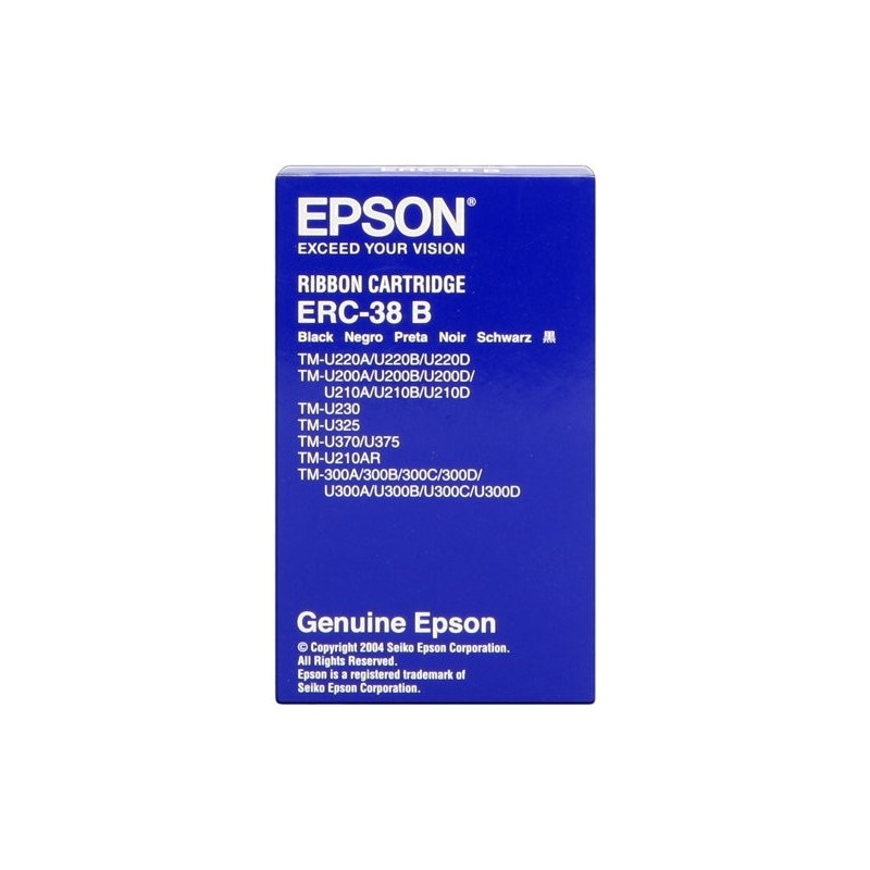 ORIGINAL Epson Nastro colorato nero C43S015374 ERC-38 B