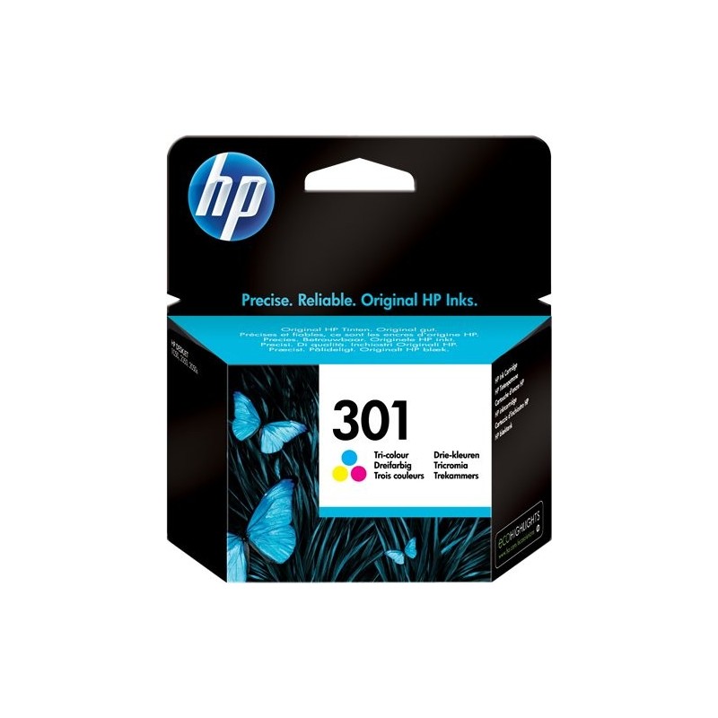 ORIGINAL HP Cartuccia d'inchiostro differenti colori CH562EE 301 ~150 Seiten 3ml