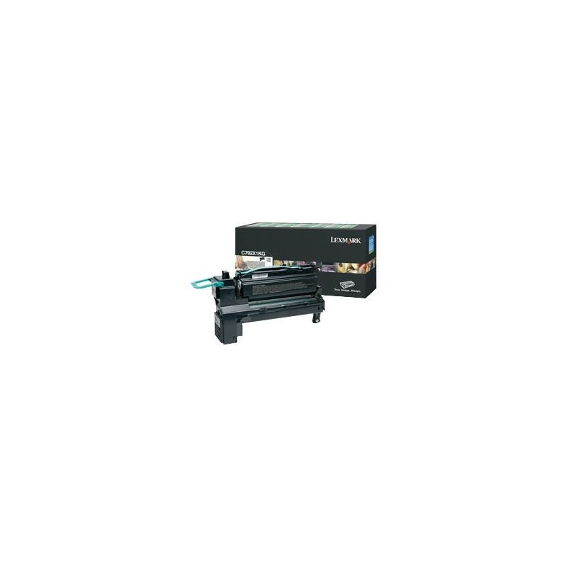 ORIGINAL Lexmark toner nero C792X1KG C792 ~20000 Seiten cartuccia di stampa riutilizzabile