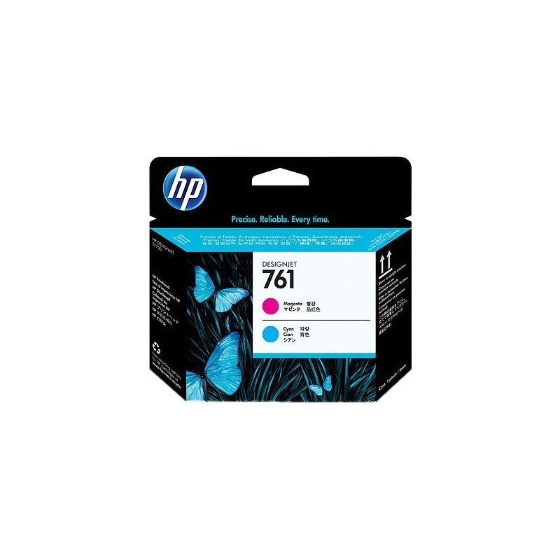 ORIGINAL HP Testina per stampa ciano / magenta CH646A 761