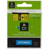 ORIGINAL DYMO Nastro Nero su giallo S0720580 45018 12mm x 7m, Standard-D1-ruolo