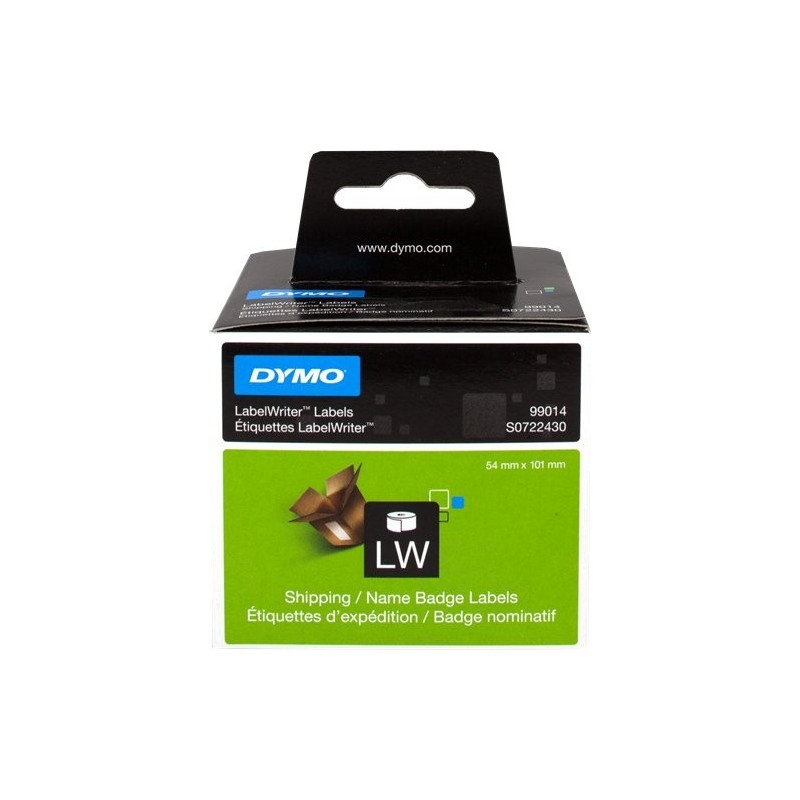ORIGINAL DYMO Etichette Bianco S0722430 99014 Etichette in carta per spedizioni, 101x54mm, bianco, 1x220 pezzi.