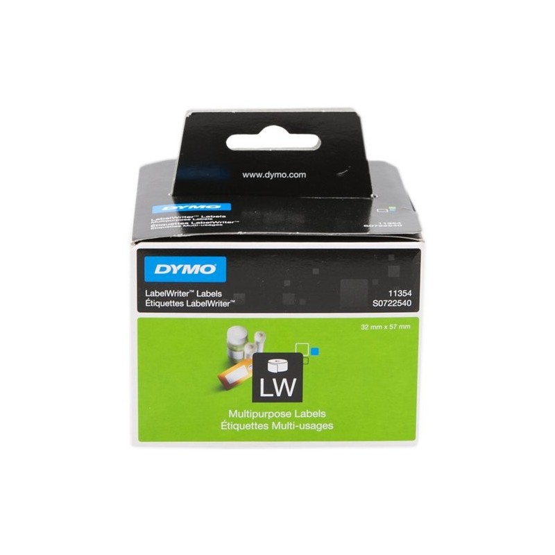 ORIGINAL DYMO Etichette Bianco S0722540 11354 Etichette, 57x32mm, bianco, 1000 pezzi.