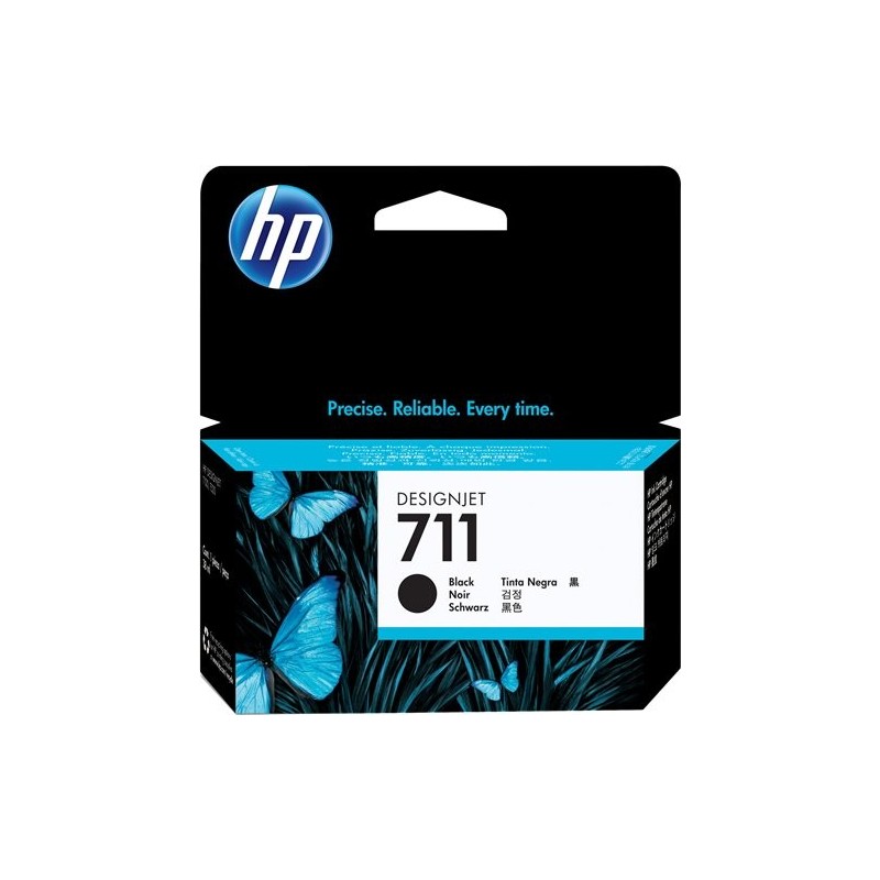 ORIGINAL HP Cartuccia d'inchiostro nero CZ129A 711 ~1100 Seiten 38ml ink cartridge, standard