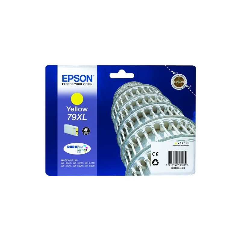 ORIGINAL Epson Cartuccia d'inchiostro giallo C13T79044010 79 XL ~2000 Seiten 17,1ml 79XL