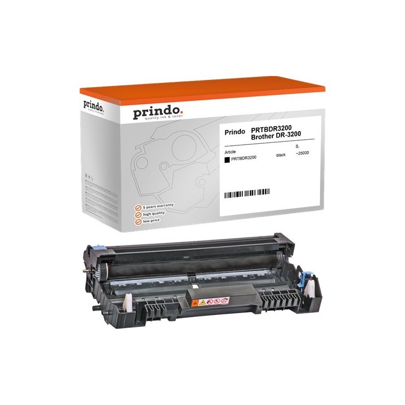 ORIGINAL Prindo Tamburo nero PRTBDR3200 Classic ~25000 Seiten alternativa per Brother DR-3200