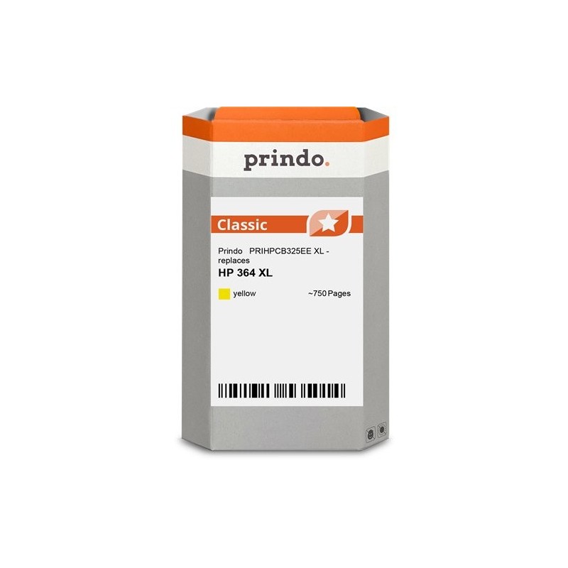 ORIGINAL Prindo Cartuccia d'inchiostro giallo PRIHPCB325EE Classic XL ~750 Seiten alternativa per HP CB325EE (364 XL)