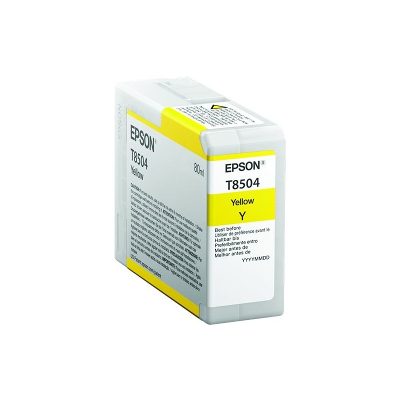 ORIGINAL Epson Cartuccia d'inchiostro giallo C13T850400 T8504 80ml