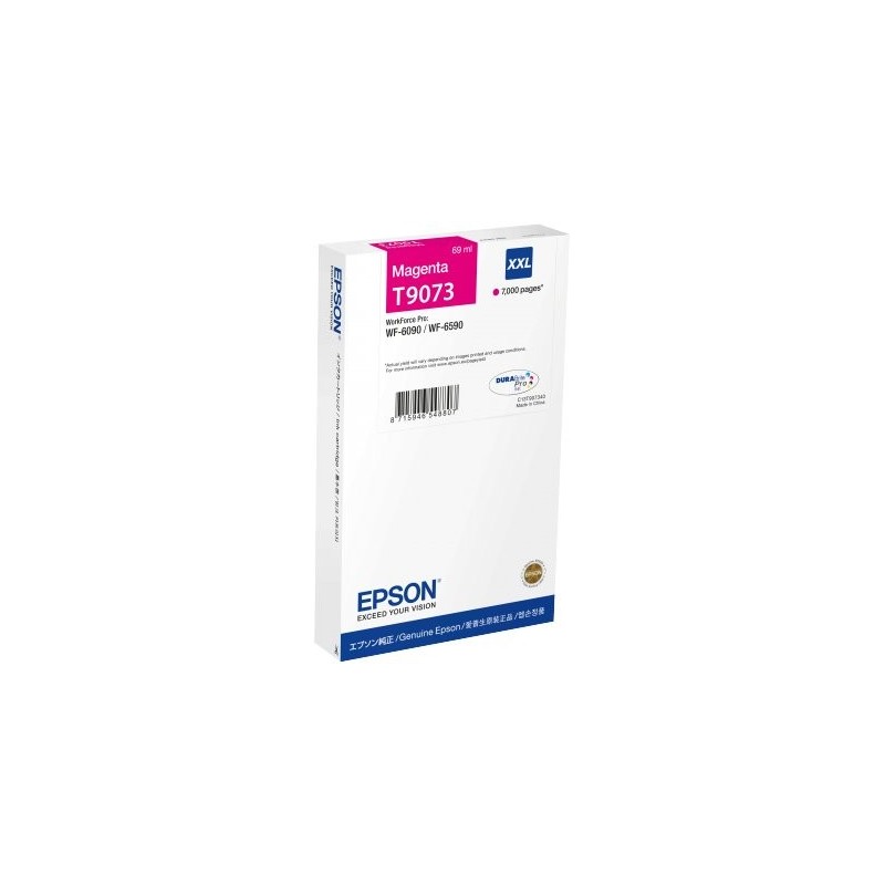 ORIGINAL Epson Cartuccia d'inchiostro magenta C13T907340 T9073 XXL ~7000 Seiten 69ml XXL