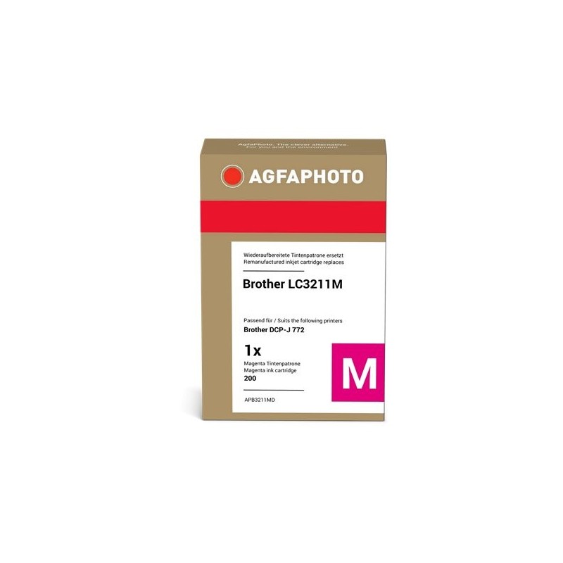 ORIGINAL Agfa Photo Cartuccia d'inchiostro magenta APB3211MD ~200 Seiten