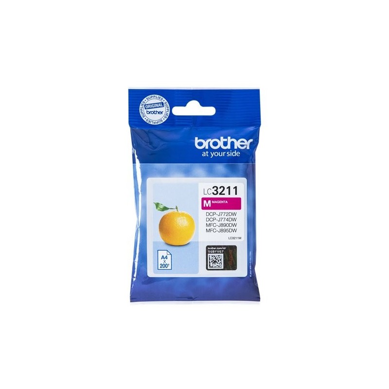 ORIGINAL Brother Cartuccia d'inchiostro magenta LC3211M LC-3211 ~200 Seiten