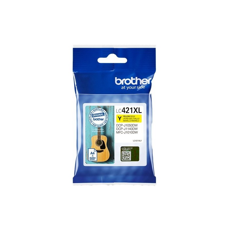 ORIGINAL Brother Cartuccia d'inchiostro giallo LC421XLY LC-421XLY ~500 Seiten